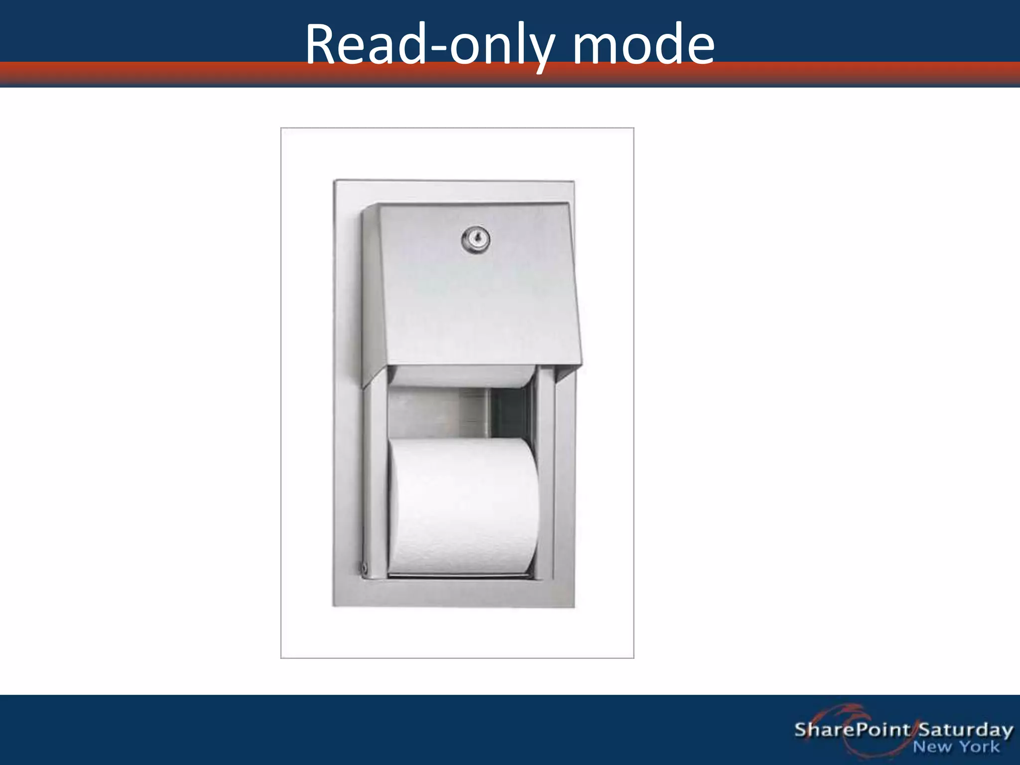 HA – Database MirroringProvides support for database mirroringAdds failover partner to ADO.NET connection stringDoes not implement the mirroring sessionUI entry pointsAny place you add a new database you can put the failover server namePowerShellAll databases, including configuration databaseConfigurable through APISPDatabaseAddFailoverServiceInstance (method, string)FailoverServiceInstance (property, SPServer)