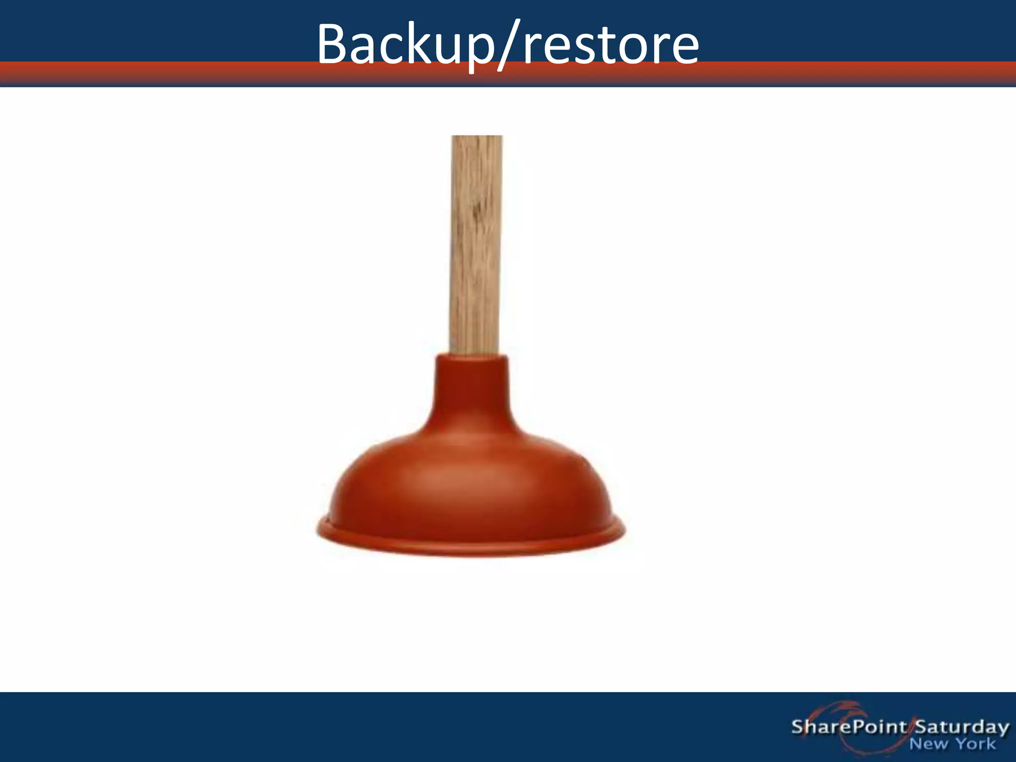 Backup/restore