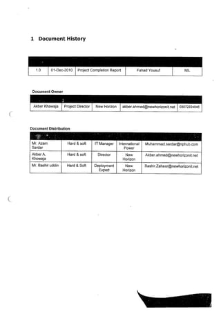 Disaster Recovery Site Project
