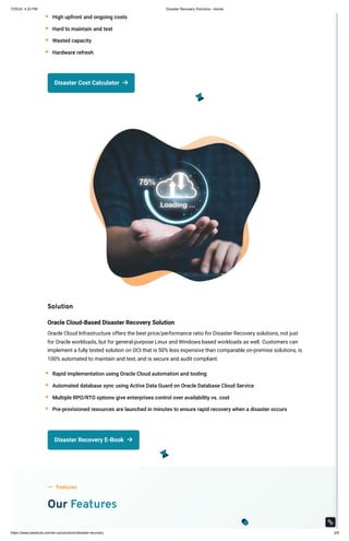 Disaster Recovery Solution Webpage Pdf