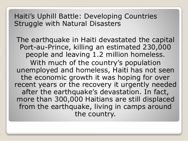 Developing Countries Struggle With Lack Of Natural Resources Developing Countries Struggle With Lack Of Natural Resources