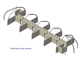 Dormitory lower panels 