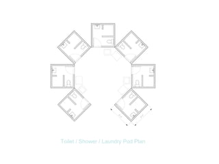 Toilet / Shower / Laundry Pod Plan 