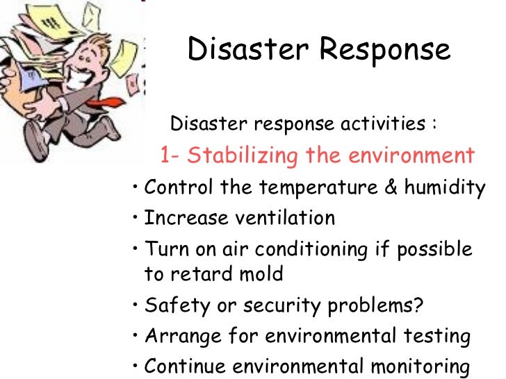 Disaster Response and Recovery Salvage Issues and Concerns