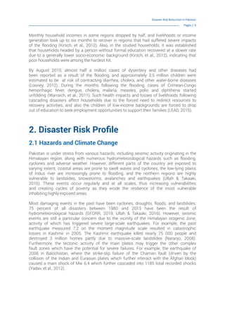 UNDRR Disaster Risk Reduction in Pakistan | PDF