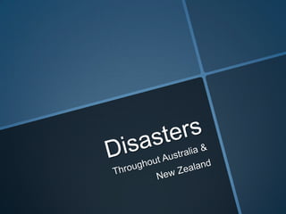 Disasters presentation