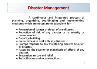 An overview of various types of Disasters & their management | PDF