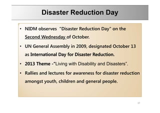 An overview of various types of Disasters & their management | PDF