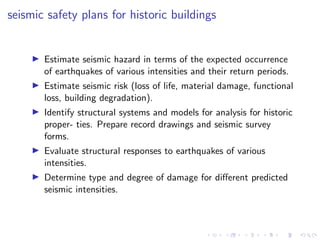 Disaster Management for Cultural Heritage | PDF
