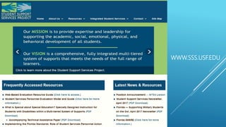 WWW.SSS.USF.EDU
 