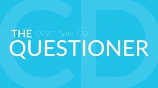 THE
QUESTIONER
DISC Type CD
 