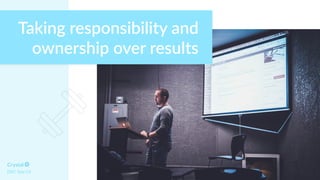 DISC Type Cd
Taking responsibility and
ownership over results
 