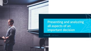 Presen2ng and analyzing
all aspects of an
important decision
DISC Type Id
 