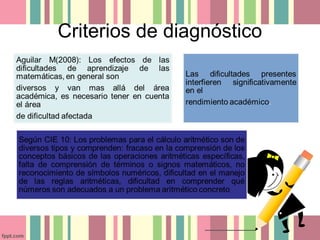 Criterios de diagnóstico
 