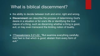Discernment | PPTX
