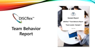 Team Behavior
Report
 
