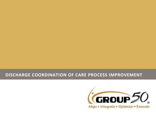 DISCHARGE COORDINATION OF CARE PROCESS IMPROVEMENT
 