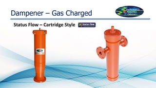 Dampener – Gas Charged
Status Flow – Cartridge Style
 