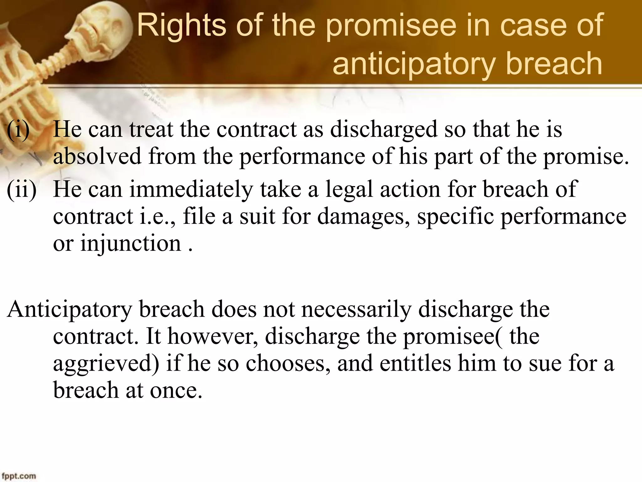 Discharge of contract | PPSX