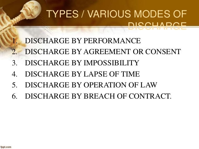 discharge of contract by breach of contract
