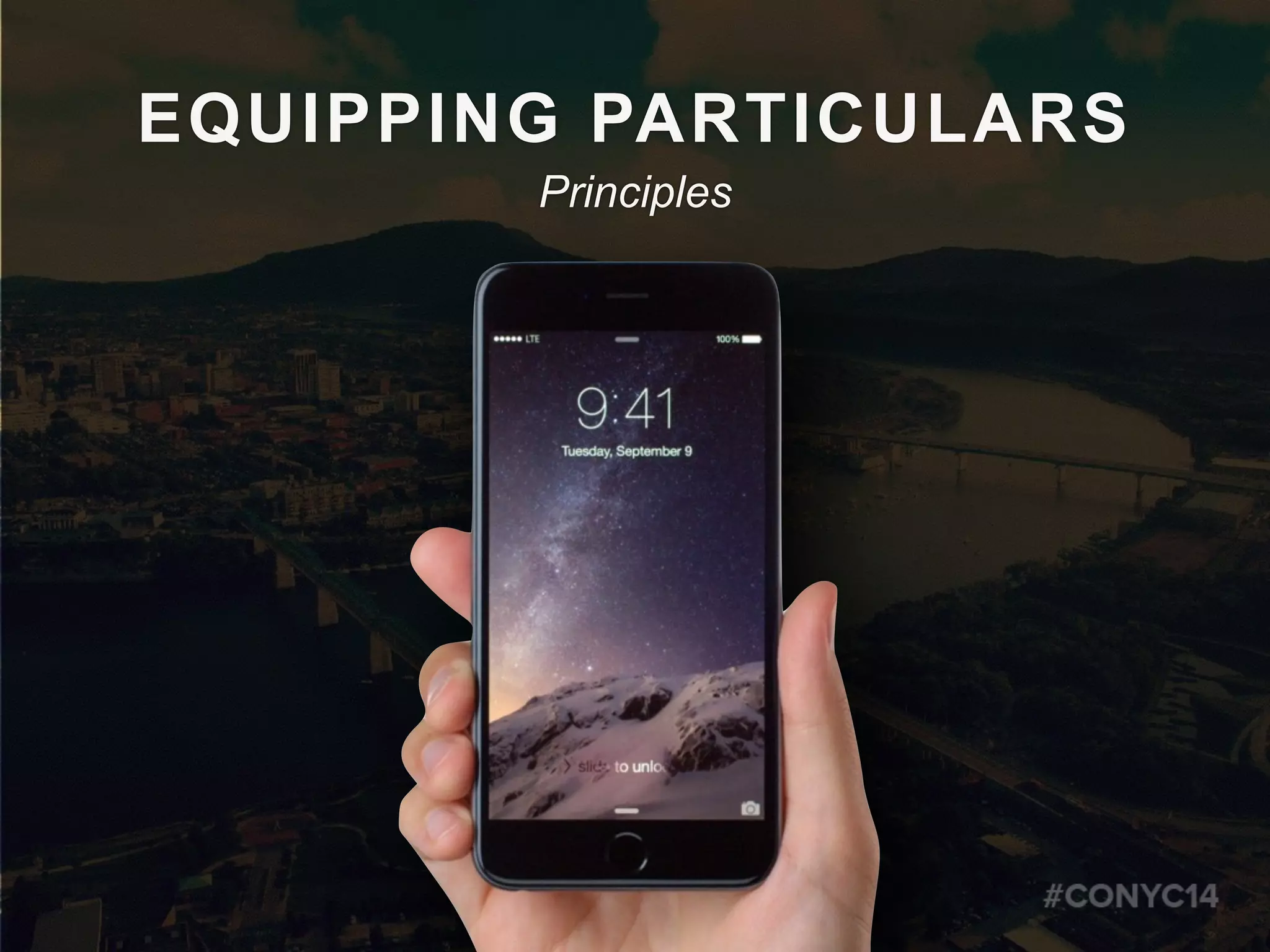 EQUIPPING PARTICULARS
Principles
 