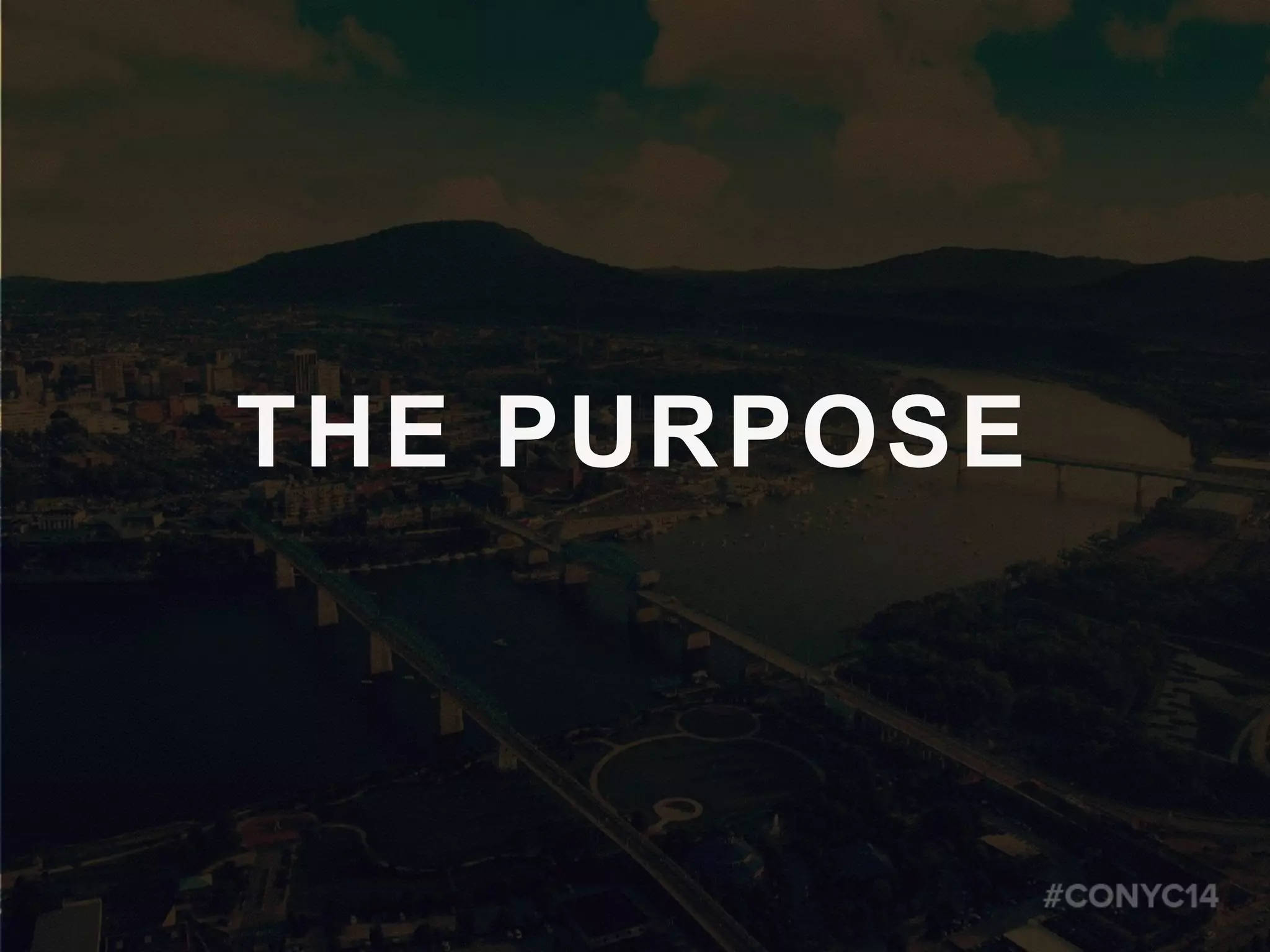 THE PURPOSE
 