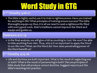 Disciple Makers - Part 3 - Seeking God & Word of God | PPTX