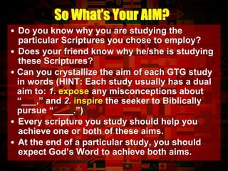 Disciple Makers - Part 3 - Seeking God & Word of God | PPTX