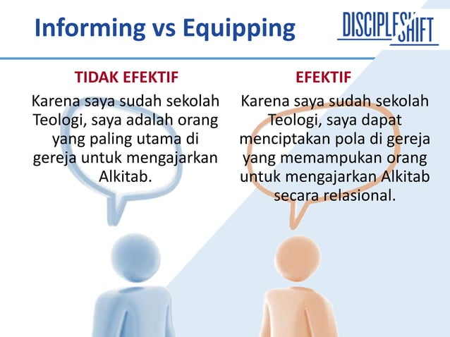 DiscipleShift 2 From Informing to Equipping | PPT