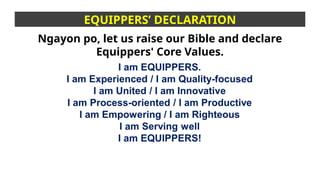 Session and Workshop on Being Disciples.. | PPTX