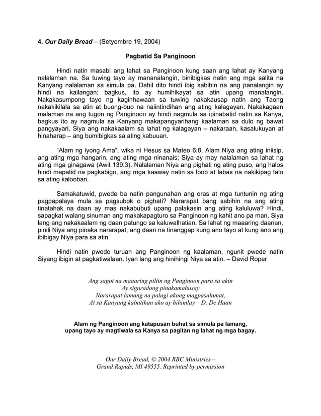 Discipleship manual 1 tagalog revised by biege | PDF