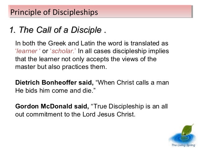the call to discipleship essay Essay writing guide learn the art of brilliant essay writing with help from our describe how a christian may follow the call to discipleship through daily life. the call to discipleship essay Essay writing guide learn the art of brilliant essay writing with help from our describe how a christian may follow the call to discipleship through daily life.