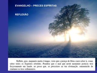 EVANGELHO – PRECES ESPÍRITAS REFLEXÃO 