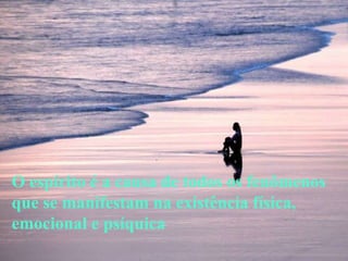 O espírito é a causa de todos os fenômenos
que se manifestam na existência física,
emocional e psíquica
 
