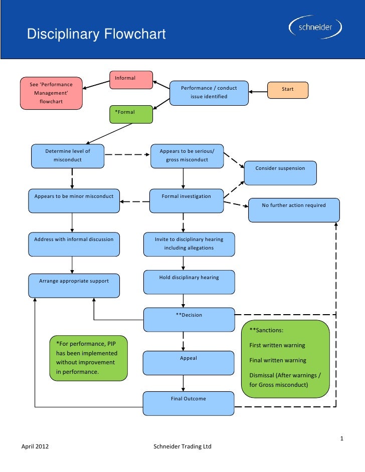 Disciplinary Action Process Flow Chart