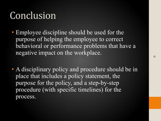 Disciplinary procedure | PPTX