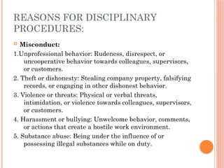 DISCIPLINARY PROCEDURES USED IN HOSPITAL.pptx