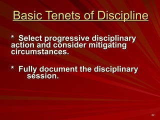 Discipline concept in management and behavior | PPT
