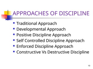 discipline is self control subordinate behaviour | PPTX