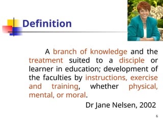 discipline is self control subordinate behaviour | PPTX