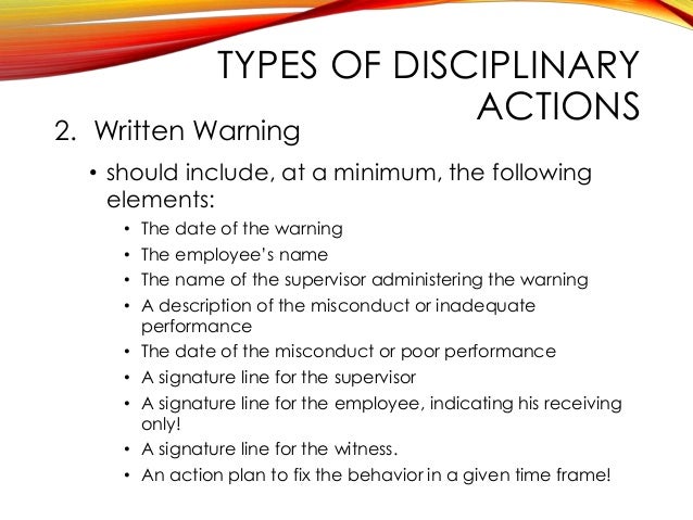 employee discipline and grievance handling employee disciplinary form
