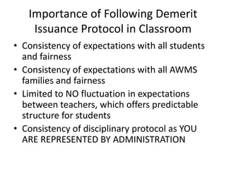 Discipline (Demerits & Referrals) | PPT
