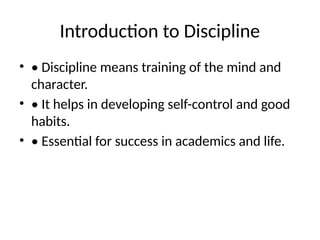 Discipline Introduction Discipline_Presentation-for education.pptx