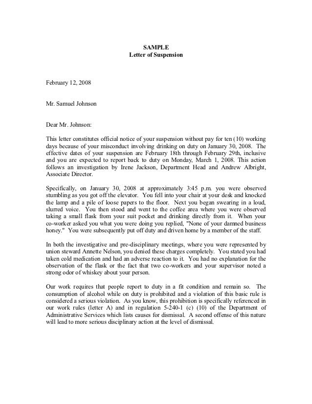 discipline process sample letter of explanation for criminal charges
