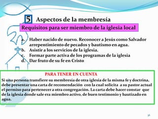 3¿ Cuál es la función de la Iglesia?Estar unida y sujeta a Cristo. Efesios 5:24Amar a Cristo. Lucas 10:25-28; Juan 14:15-21Adorar y alabar a Dios. Juan 4:24, 9:38; Apocalipsis 15:3-4La proclamación o predicación del evangelio. Mateo 28:19-20	1 Pedro 2:9Reconciliar al mundo con Cristo. 2 Corintios 5:18-20Dar testimonio de ser hijos de luz. Mateo 5:14-16Servir ( ser una iglesia terapéutica y con gran conciencia social	a fin de ser útiles en el trabajo con niños de la calle, presidiarios	enfermos en hospitales, etc. ) Hechos 2:43-47; Lucas 22:24-2734