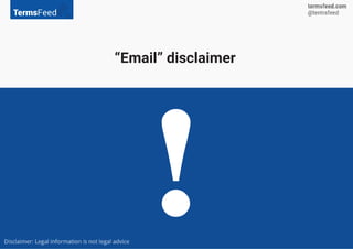 “Email” disclaimer
 