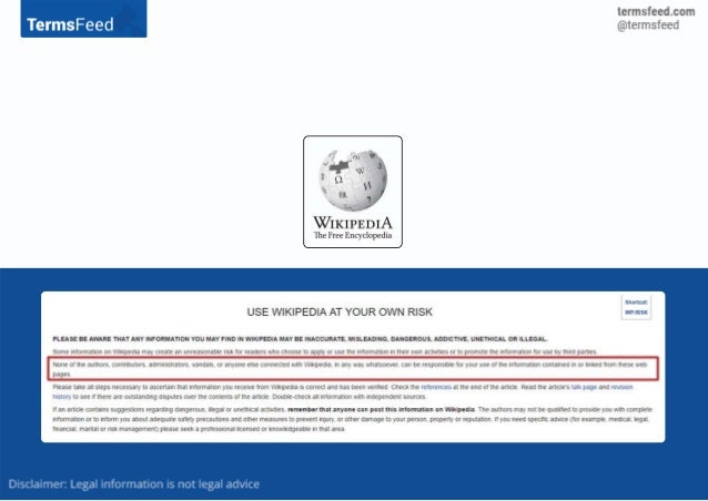 Disclaimer Examples Disclaimer Examples