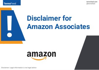 Disclaimer for
Amazon Associates
 