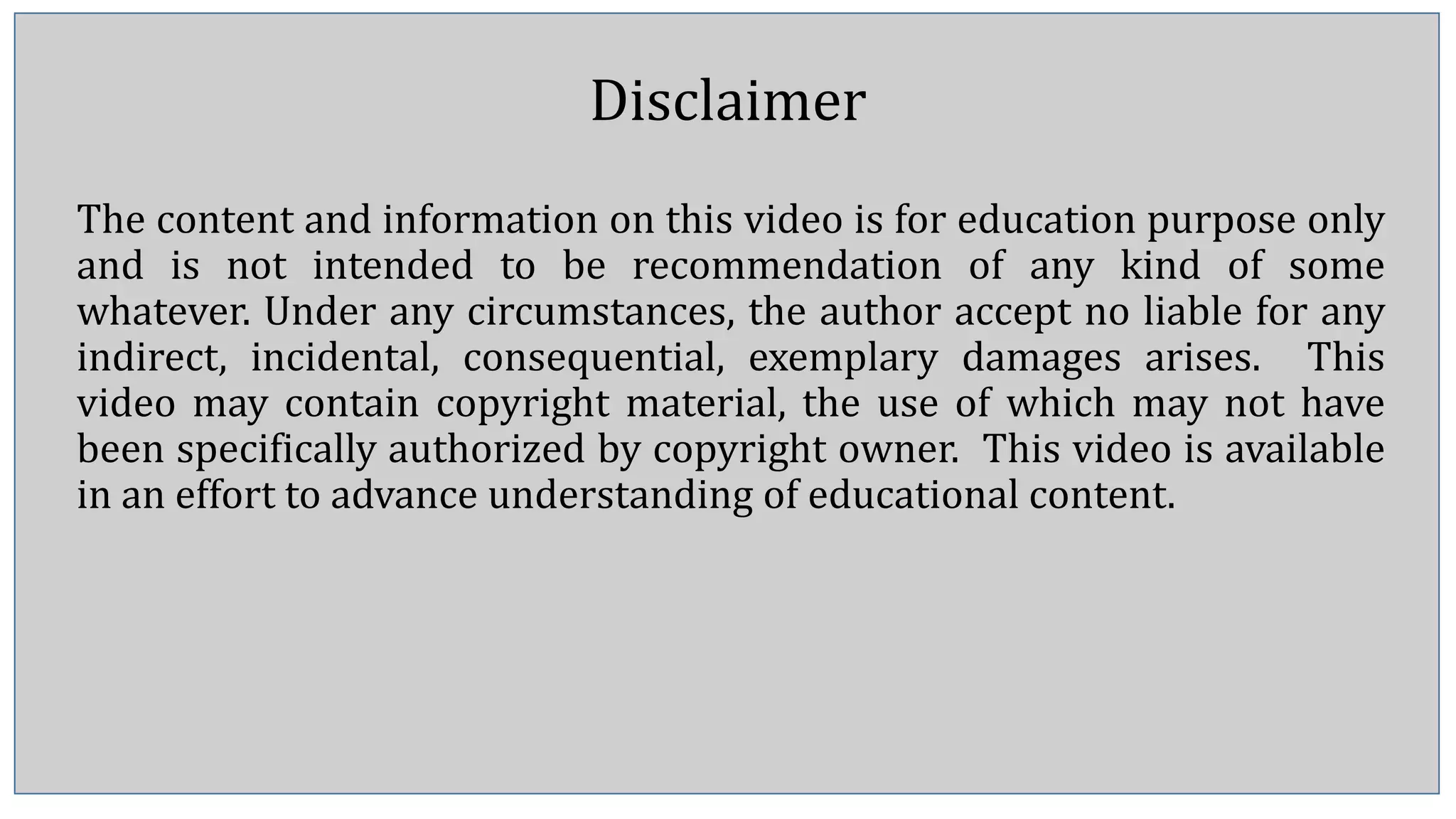 Disclaimer Page SK pptx