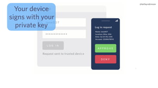 @kelleyrobinson
]
Your device
signs with your
private key
 